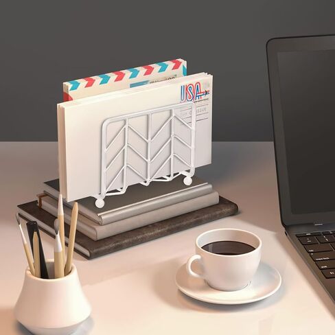 Napkin Holder for Table, Simple Design Napkins Dispenser Decorative Metal Napkins Holder for Home Kitchen Table (White) in Saudi Arabia