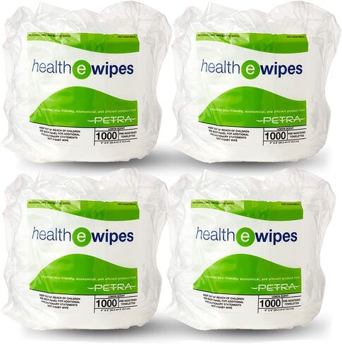 Antiseptic Heavy Duty Cleaning Wipes, Gym Equipment Wipes (4000 Wipes/Roll | 4 Rolls/CSE) HealthEwipe Fitness Equipment Wipes in Saudi Arabia