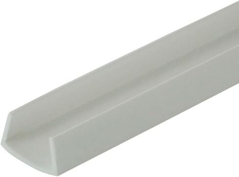 Outwater Plastics White 1/2'' Styrene Plastic U-Channel/C-Channel 48 Inch Lengths (Pack of 3) in Saudi Arabia