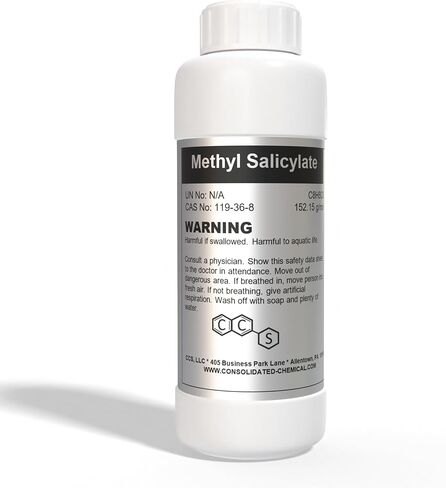 Methyl Salicylate (Oil of Wintergreen) | High Purity - New Tamper-Evident Sealed Bottles| Made in USA - 500mL (16 Fl Oz) in Saudi Arabia