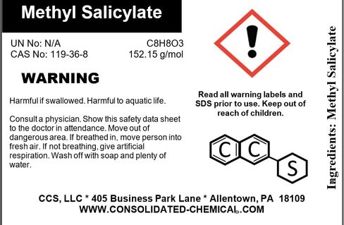 Methyl Salicylate (Oil of Wintergreen) | High Purity - New Tamper-Evident Sealed Bottles| Made in USA - 500mL (16 Fl Oz) in Saudi Arabia
