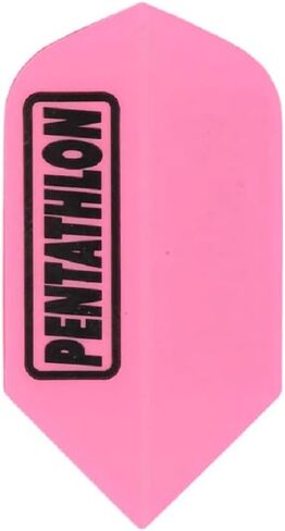 US Darts 3 Sets (9 Flights) Pentathlon Pink Solid Color Slim Dart Flights - 100 Micron - Ex-Tough #49 in Kuwait