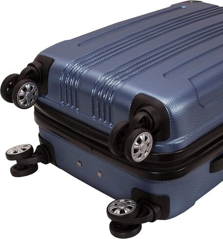 Rockland Hardside Expandable Luggage with Spinner Wheels, White in Saudi Arabia