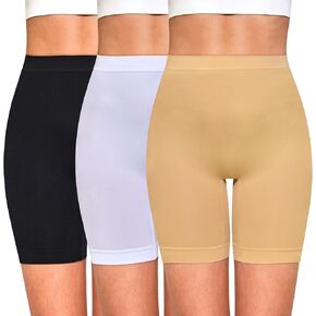 Slip Shorts for Women Under Dresses Anti Chafing Boyshorts Seamless Smooth Shorts for Yoga Bike Workout