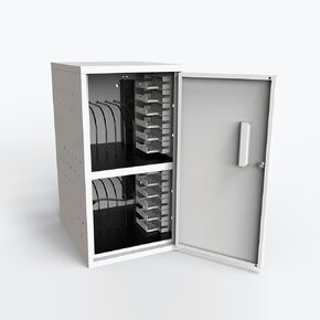 LLTMWV12-G 12-Tablet/Chromebook Vertical Wall/Desk Charging Box
