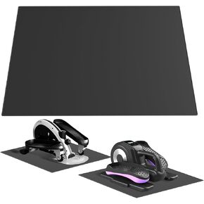 Leg Exerciser Machine Non-Slip Silicone Mat,Non-Slip Workout Mat for Under Desk Ellipticals,Ellipse Leg Exerciser for Elderly People at Home, Improves Stability Device & Protects The Floor（Black）