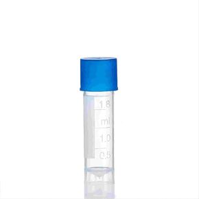 1.8ml Cryovials 500PCS,Lab Plastic Frozen Test Tubes with Screw Caps,Self-Standing Cryovial Tubes for Long Term Freezing, Plastic Test Tubes,Clear Graduated Cryovials