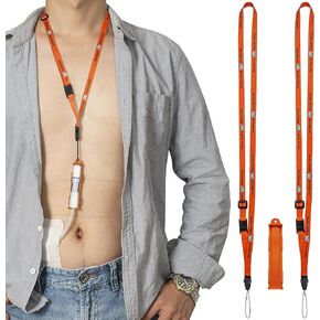 New Patented Peritoneal Dialysis Transfer Set Catheter Holder Accessories for Baxter. PD Secure Shower Support for Men Women w/ 2 PCS Adjustable Neck Lanyard with Breakaway Feature for Safety (Gray)