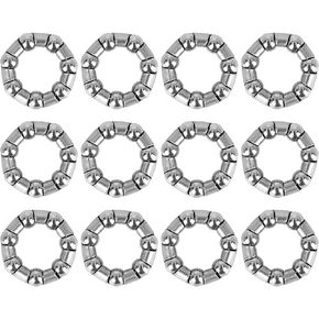 X AUTOHAUX 12pcs 25mm x 7 Ball Bearing Cages Crank Bearings Rear Wheel Bearing Retainer for Bicycle
