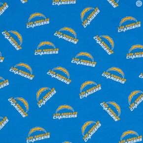 Los Angeles Chargers Cotton Fabric - NFL Team Logo Cotton Fabric by The Yard, Fat Quarter, Half Yard, 1 Yard, 2 Yard Cuts