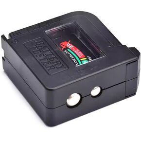 Black BT860 Tester Voltage Checkers Voltage Meter for AA AAA 9V 1.5V Button Cell Batteries Voltage Tester Electrical Equipment Tools for Home Improvement