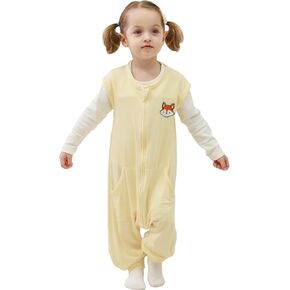 HOMEAL Toddler Sleep Sack with Legs, Bamboo Sleep Sack with Feet, 0.5 Tog Sleep Sack