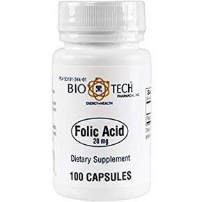 BioTech Pharmacal - Folic Acid (20mg) - 100 Count (FFP)