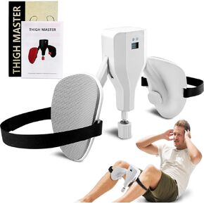Thigh Master Inner Thigh Exerciser Leg Workout Equipment Hip Abductor Machine Abductor with EVA Pads Adductor Machine Adjustable Resistance 22-77 LBS