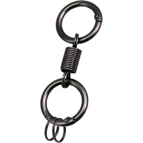 Keychain Trigger Buckle Kit Spring O Ring Round Circle Carabiner Hooks Clip, Spring Snap Keychain with Key Ring