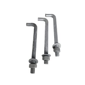 Galvonized Anchor Bolts With Nut & Washer (10 Pk) 1/2" Choose Length (12")