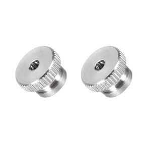 METALLIXITY Knurled Thumb Nuts (M3x11x7mm) 2pcs, 304 Stainless Steel Thumb Nuts Round Rod Hand Adjusting Nuts - for House Construction Hardware Fasteners