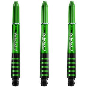 Winmau Prism Force Dart Shafts, Force Grip Zone Stems, Medium 48mm, Green (3 Sets)