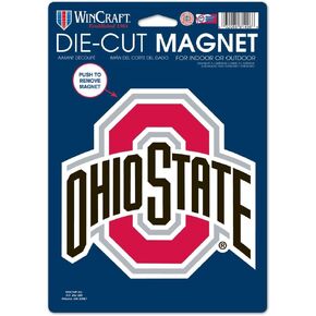 NCAA Ohio State University 81803014 Die Cut Logo Magnet, Small, Black