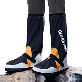 Rain Shoe Covers,Reusable wear-Resistant Shoe Waterproof rain Cover,Non-Slip Foldable Boot Cover with Zipper,Anti Snow,Easy to Clean,Suitable for Men and Women