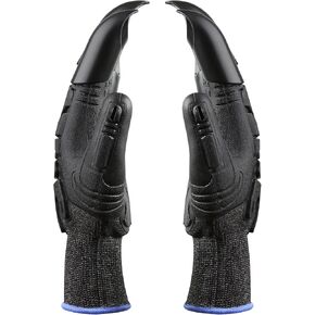 Beach Gloves Crab Gloves Lobster Gloves Puncture Resistant Bite Proof Gloves with Claws for Beach Combing, Spearfishing, Sea Urchin,Crab Harvesting, Snorkeling, Scuba Diving, Fishing, Black