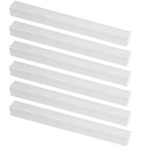 6pcs Aluminum Flat Bar, 12 x 1 x 1 Inch Square Aluminum Plate, Solid 6061 Aluminum Block
