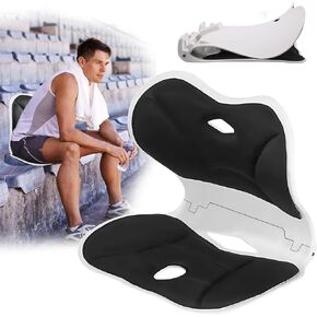 Stadium Seats for Bleachers with Back Support, Portable Folding Stadium Seat Cushion with Ergonomic Back and Lumbar Support for Kayak, Picnic, Camp, Concert, Canoe, Beach, Football