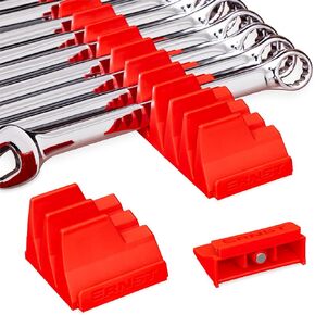 Ernst Manufacturing 5413M Magnetic Wrench Pro Wrench Storage for 40 Wrenches - Red