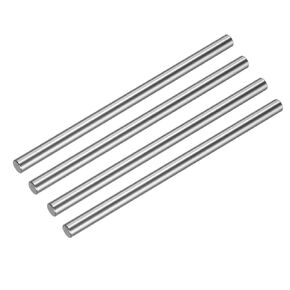 uxcell 4 Pcs Linear Motion Rod Shaft Guide 8mm x 150mm (0.315" x 5.9") Hardened Chrome Plated Steel Linear Rail Rod for 3D Printer, CNC Machine