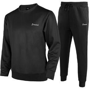 Men's Tracksuits 2 Piece Sets Outfits For Men Sweatsuits Long Sleeve Crewneck Pullover Active Jogging Sportswear in Saudi Arabia