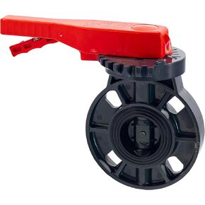 2‘’ Inch DN50 Butterfly Valve UPVC with Handle EPDM Seals 150 Psi