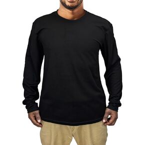 Men Long Sleeve Tee Shirts UV Protection Quick Dry Athletic Running Breathable Workout Performance Work T Shirt