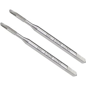 Spiral Point Tap, M8x1.25 Thread Size, HSS Metric Threading Tap - (Applications: for Drilling Tapping Aluminum Stainless Steel), 2-Pieces