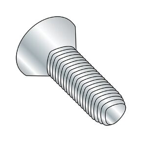 Small Parts 1416RPF Steel Thread Rolling Screw for Metal, Zinc Plated, 82 Degree Flat Head, Phillips Drive, 1/4"-20 Thread Size, 1" Length (Pack of 50)