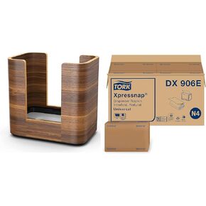 Tork Xpressnap Natural Dispenser Napkin N4, Universal, Interfold 1-ply, 13" x 8.5", 12 x 500 napkins, DX906E