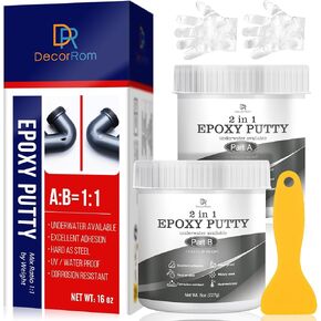 Epoxy Sculpt Clay - 16oz Epoxy Putty for Epoxy Sculpt, 2 in 1 Underwater or Above Fast Repair, Fix Leaks, Cracks, Filling, Sculpting - 2 Part Pool Putty for Metal, Tile, Concrete, Plastic, Ceramics in Kuwait