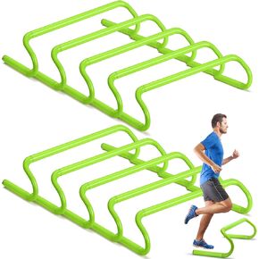 Wettarn 10 Pcs Speed Agility Training Hurdles Detachable Durable Training Hurdle Agility Plyometric and All Purpose Speed Training Hurdle Equipment for Athletes Soccer Basketball