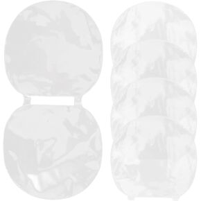 Toddmomy Table Tennis Racket Rubber Protection Film, 5pcs Adhesive Pong Paddle Protect Film Accessories, Transparent
