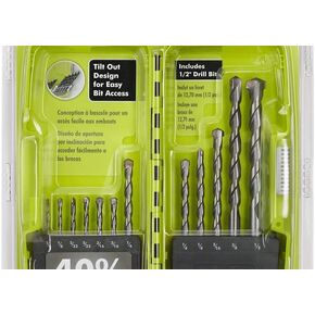 RYOBI 12-Piece Masonry Set With Case