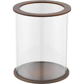 Hurricane Candle Holder Brass,Exquisite Pure Brass and Glass Hurricane Pillar Candle Holder - Oil Rubbed Bronze and Clear Glass, One Pack