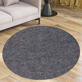Waterproof Rug Pad, Round 6 ft Area Rug Non-Slip Carpet Pad, Non-Slip Rug Pads for All Floors and Finishes, Felt Pad for Hardwood Floors, Keeps Carpets in Place Soft and Safe