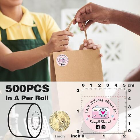 500pcs Leave a Review Stickers Roll,Cute Frog Small Business Stickers,Funny Thank You Stickers,Handmade Stickers,Happy Mail Envelopes Seal Packaging Stickers in Saudi Arabia