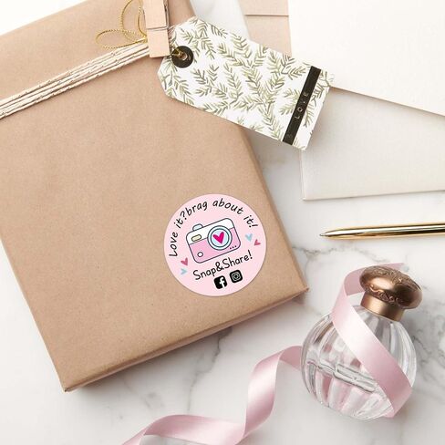 500pcs Leave a Review Stickers Roll,Cute Frog Small Business Stickers,Funny Thank You Stickers,Handmade Stickers,Happy Mail Envelopes Seal Packaging Stickers in Saudi Arabia