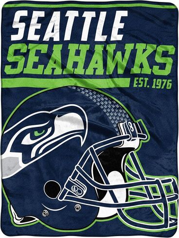 بطانية رمي مايكرو راشيل مرخصة رسميًا من شركة Northwest NFL بطول 40 ياردة، مقاس 46 بوصة × 60 بوصة، متعددة الألوان in Saudi Arabia