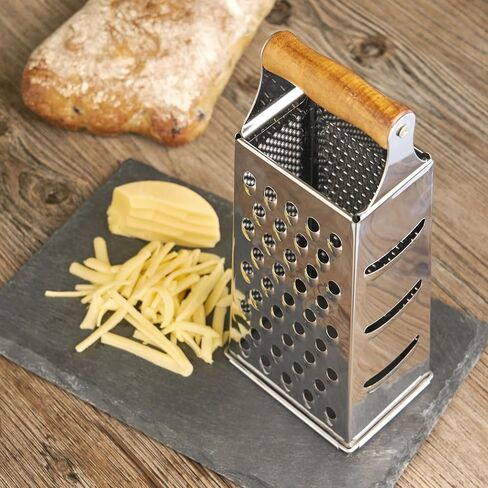 Twine Acacia Cheese Plane Hard Cheese Slicer - Charcuterie Board Cheese Slicer Stainless Steel with Acacia Handle - Set of 1 in Saudi Arabia