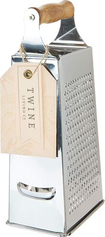 Twine Acacia Cheese Plane Hard Cheese Slicer - Charcuterie Board Cheese Slicer Stainless Steel with Acacia Handle - Set of 1 in Saudi Arabia