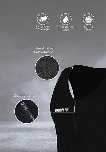 Mens Neoprene Waist Trainer Weight Loss Body Shaping Tank Top Sauna Suit Slimmer Vest in Saudi Arabia
