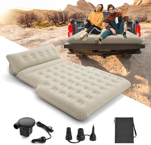 Adjustable Truck Bed Air Mattress for 5.5-6.5 Ft with Pump-Mattress Portable for Home,Tent,Camping & Guests, Travel,Gifts-Full Size Truck- 800lb Weight Capacity in Saudi Arabia