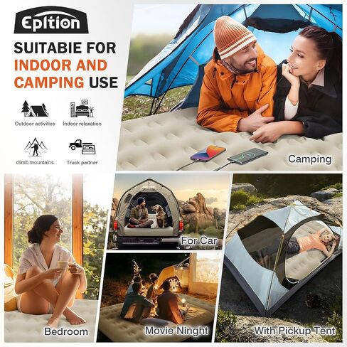 Adjustable Truck Bed Air Mattress for 5.5-6.5 Ft with Pump-Mattress Portable for Home,Tent,Camping & Guests, Travel,Gifts-Full Size Truck- 800lb Weight Capacity in Saudi Arabia