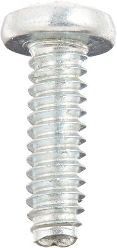 Small Parts 0406RPP Steel Thread Rolling Screw for Metal, Zinc Plated, Pan Head, Phillips Drive, #4-40 Thread Size, 3/8" Length (Pack of 100) in Saudi Arabia
